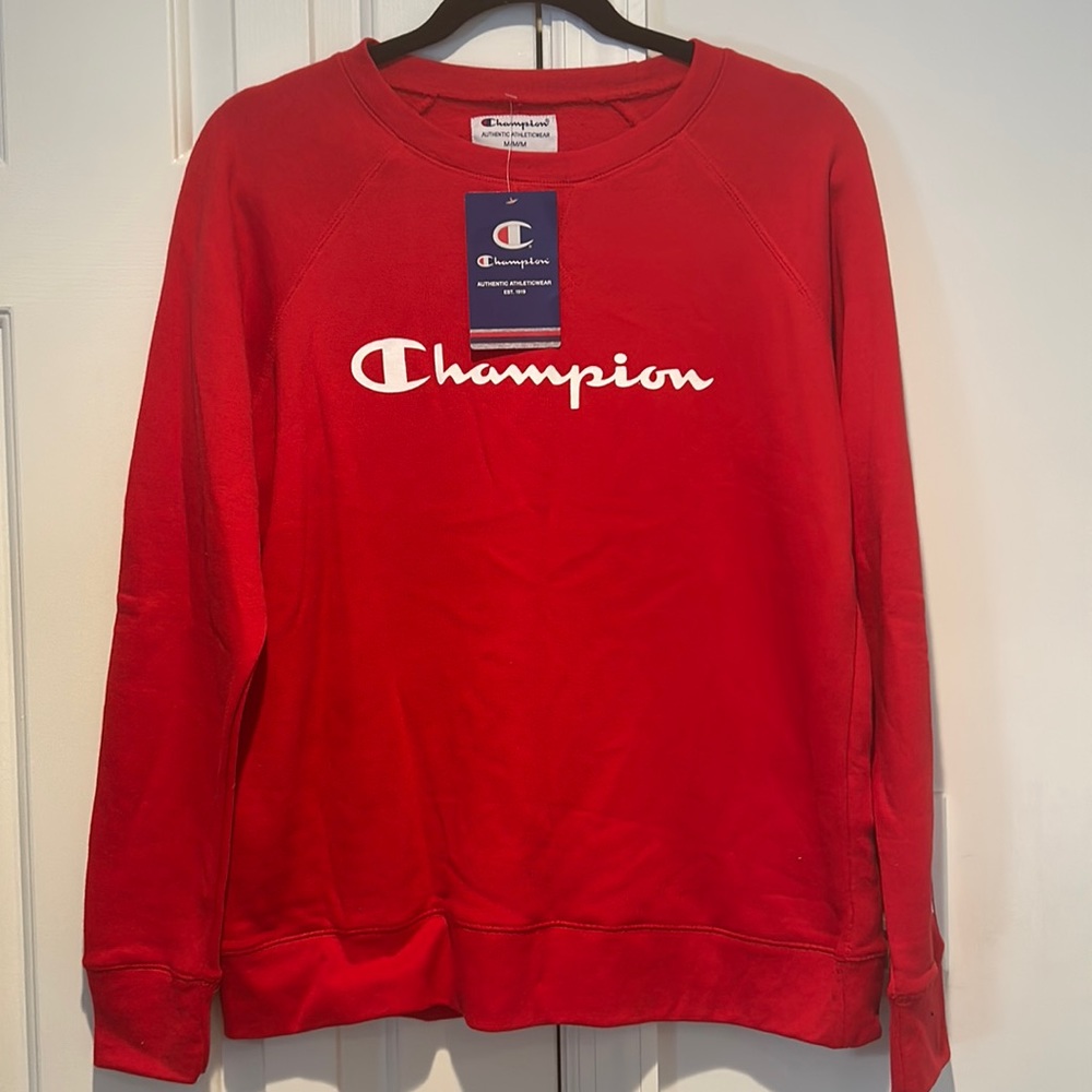 Red Champion Crewneck/Sweatshirt